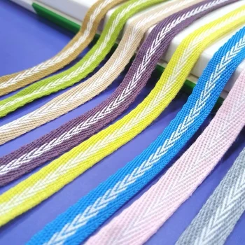 wholesale  production of 1cm herringbone bias tape cotton twill tape