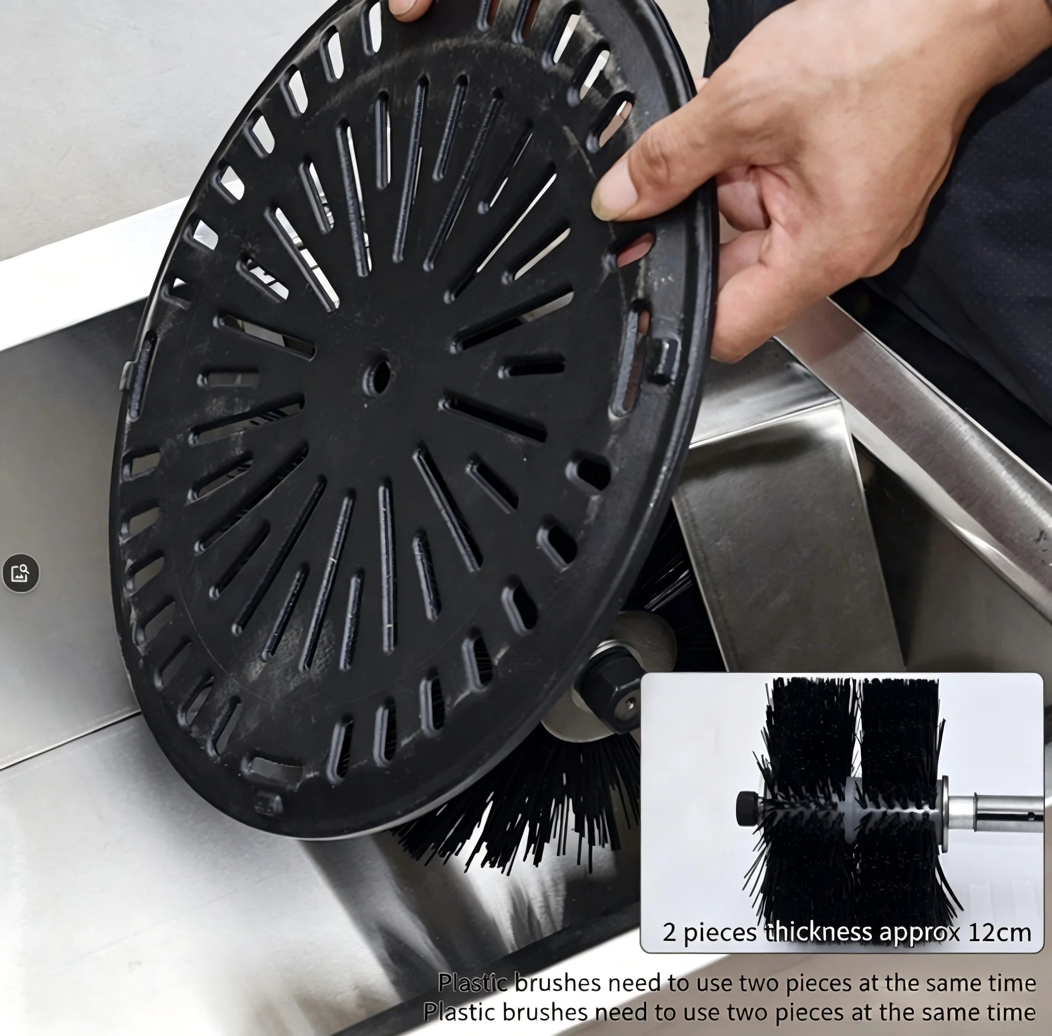 Japanese Half Automatic Grill Plate Wash Clean Machine Korean BBQ Grill Pan Grill Mesh Washing Machine