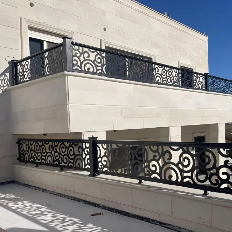 product decorative low carbon steel laser cut modern corrosion resistant eco friendly fence panels system gate aluminum boundary wall-10