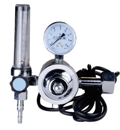 co2 regulator flowmeter with heater