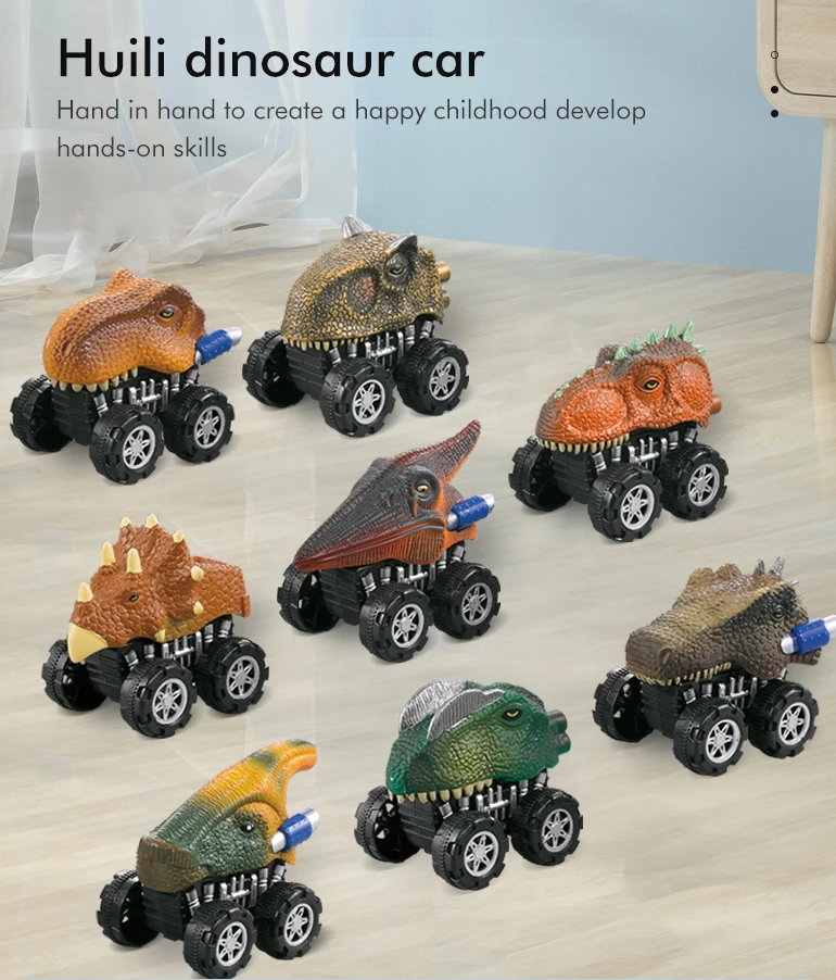 Chengji Trending Mini Fighting Friction Dinosaur Toys Cars Vehicle Jouets De Dinobros Dinosaur Toy Pull Back Cars