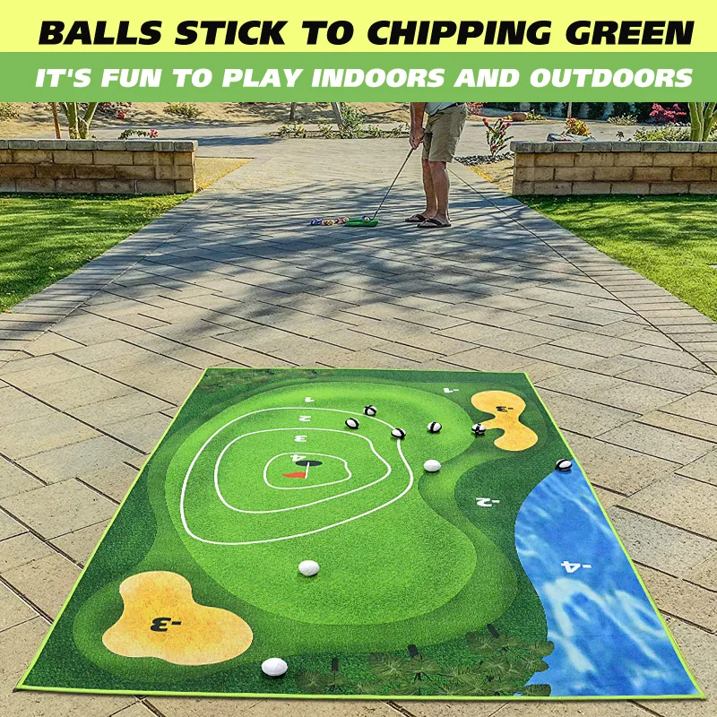 New Design Golf Training Mat Indoor Outdoor Practice Golf Hitting Net Target With Chipping Mat