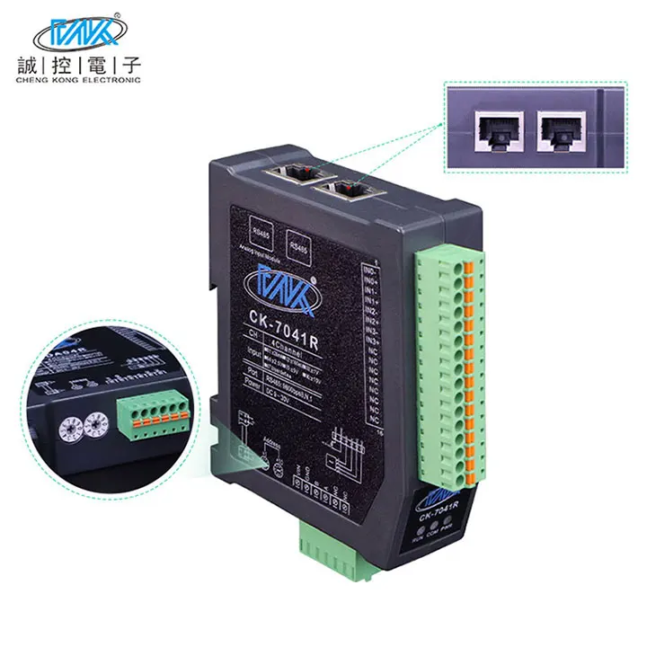 High-Precision Digital Analog Input Module High-Performance IO Featuring ADC Chip ARM Processor for PLC Ethernet/IP Factory