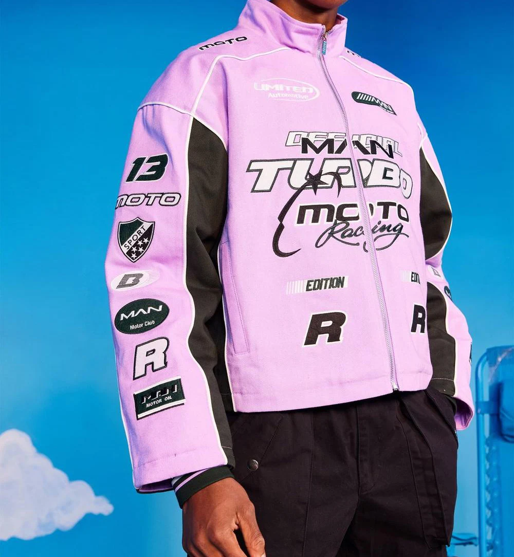 Autumn & Winter Top Design Woolen Embroidery Custom Motorcycle Style Jacket Sleeve Varsity Jacket for Unisex