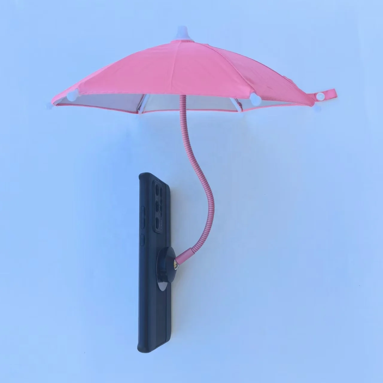 Ombrello Parasole Magnetico Portatile Per Telefono Con Ventosa 360° E Piastre Adesive, Antiriflesso E Riduce Il Calore
