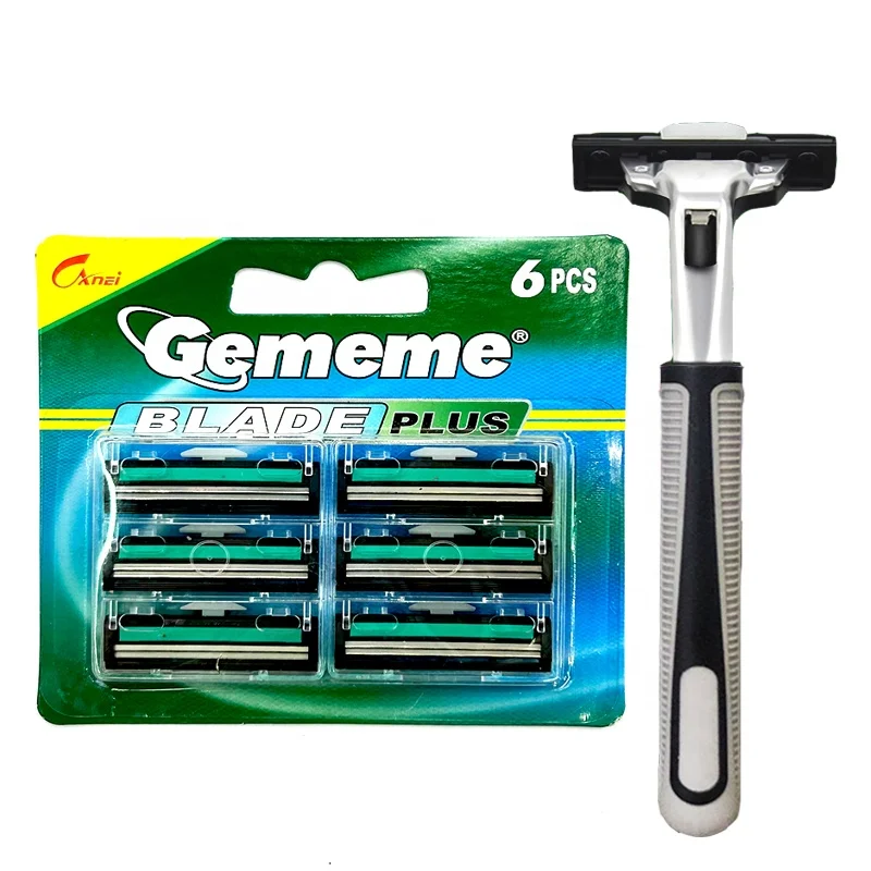 2 Blade Razor High Quality Changeable Razor Head Black Face Razors for Men Hot Sale  Shaving OEM
