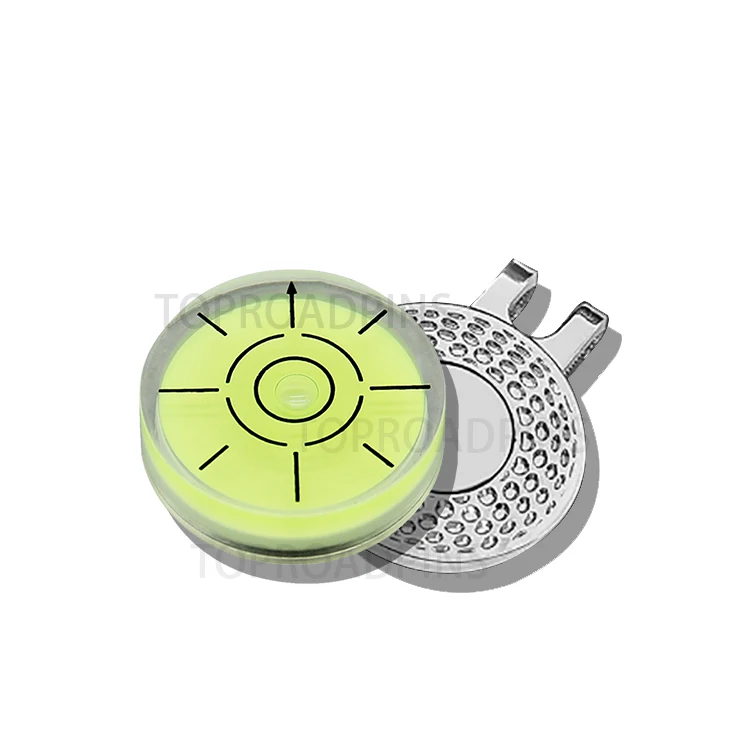2023 Golf Green Reader Pro Putt Golf Ball Marker Round Bubble Level High Precision