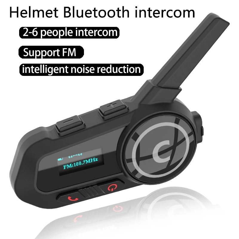 Riders 1200m S6 Motorcycle Helmet Bluetooth Interphone Intercom Headset  Walkie Talkie for Riders bluetooth Headphone Intercom
