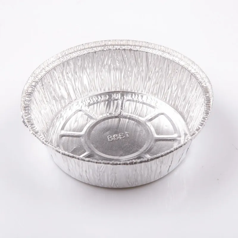 product tia c8 inch deep loading disc aluminum foil bowl takeaway container fast warm foil bowl-2