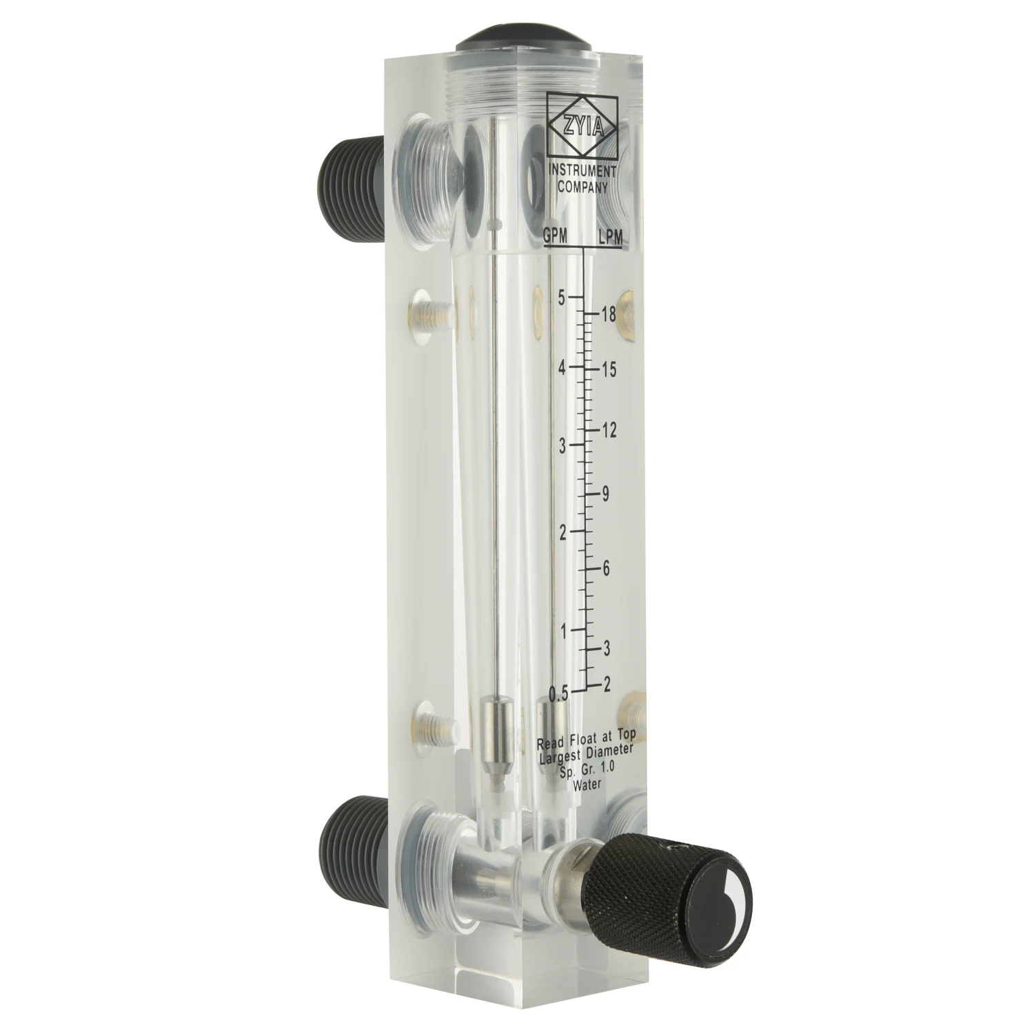 ZYIA Panel Mounting Adjustable Water Flow Meter in China