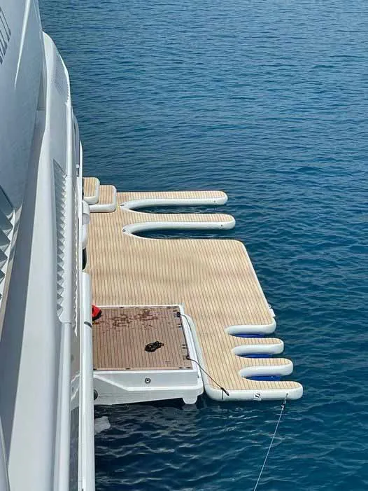 DWF Floating Jet Ski Platform Moto Boat Station  Inflatable Pontoon Dock Y for Yacht