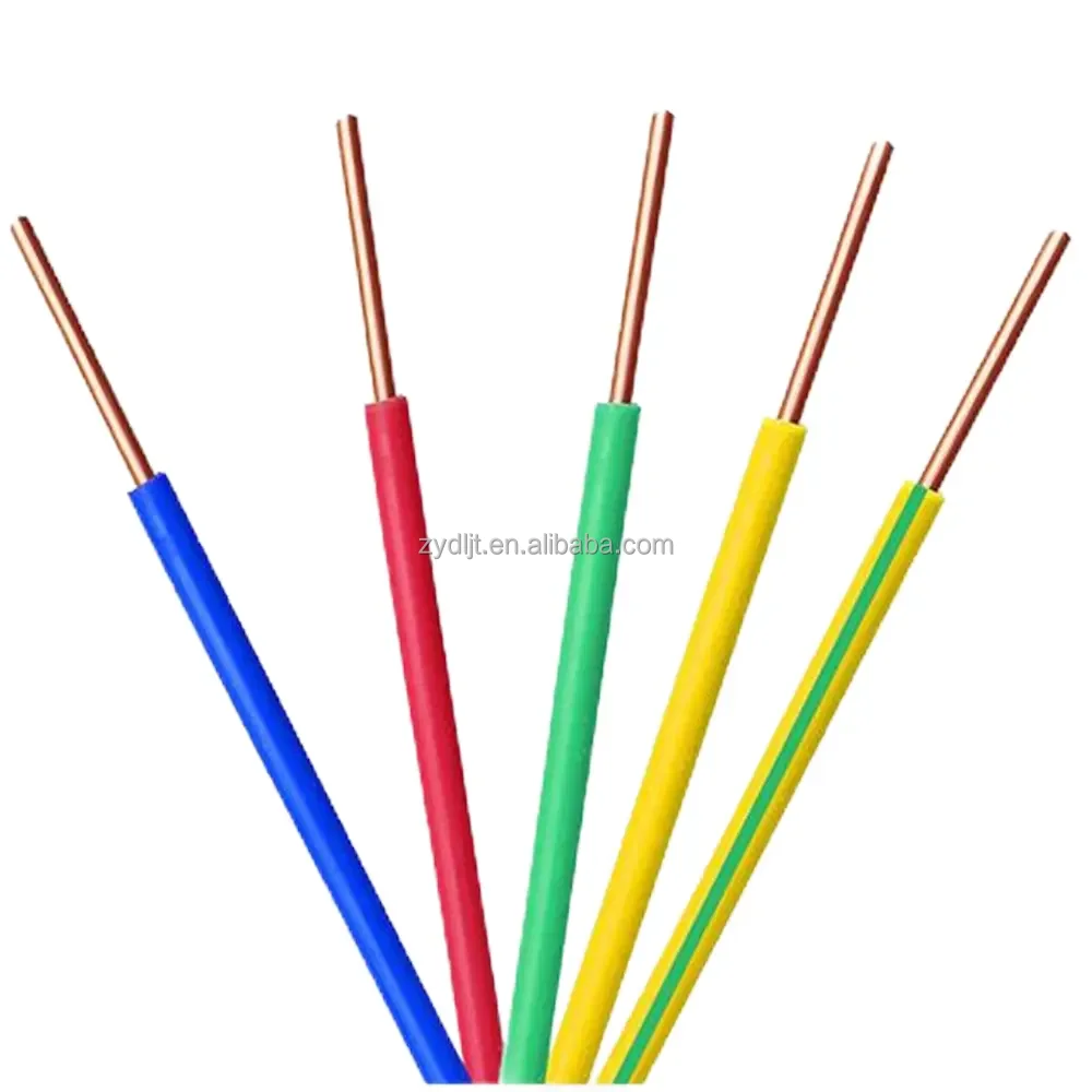 BV / H07V-U  Single core copper wire hard core house decoration wire 1.5 2.5 4 6 10 hot selling