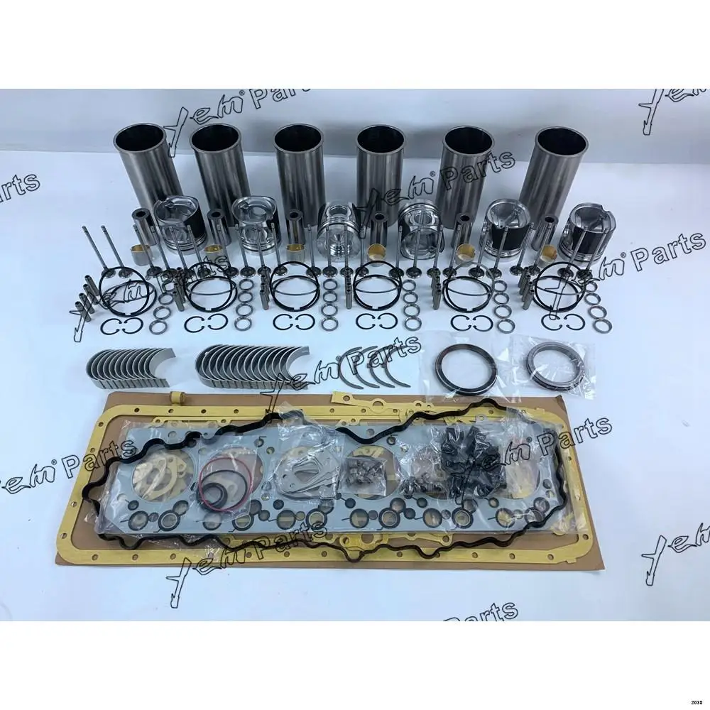 High Quality Machinery Parts DL06 Engine Repair Kit With Piston Rings Liner Bearing Valves Gaskets for Doosan
