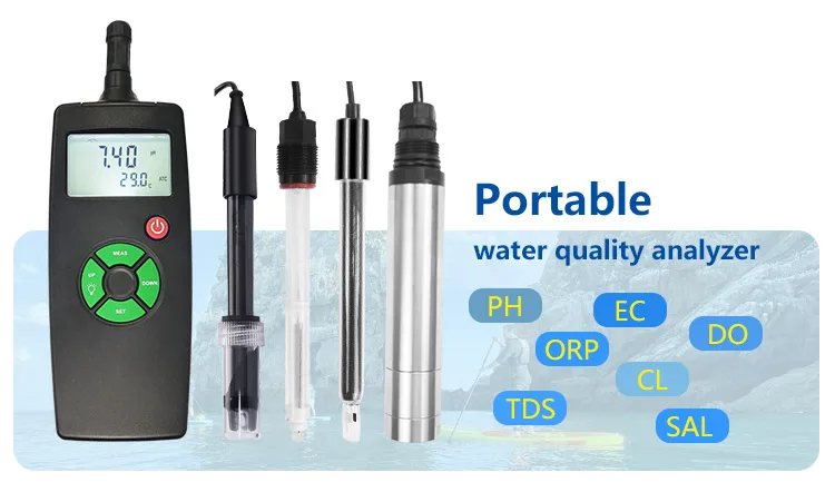 Handheld 4 In 1 Water Portable Ph Orp Tester Kit Portable 5 In1 Ph Level Tester 3in1 Ph Orp Meter