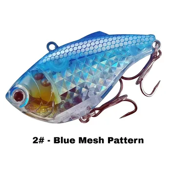 60mm Sinking Vibration Lure, 1/2 oz Treble Hook Swimbait, Laser Prism Reflective Hard Bait, Suitable for Fresh & Salt Water – Soft Lure – view 5