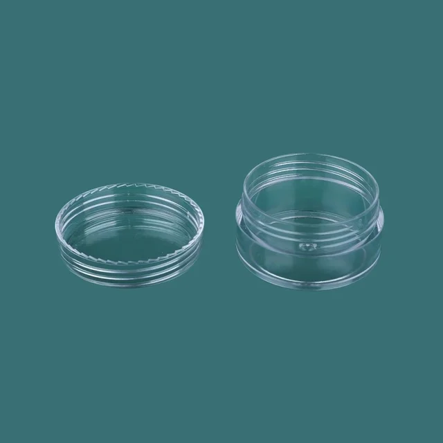 mini 2g/3g/5g/10g/15g/20g Plastic Empty Clear Cosmetic Jars Makeup Container