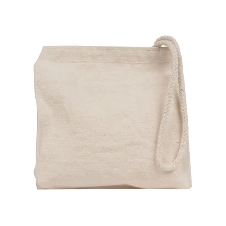 Простой мини ланч-мешок из хлопчатобумажной ткани с застежкой-липучкой