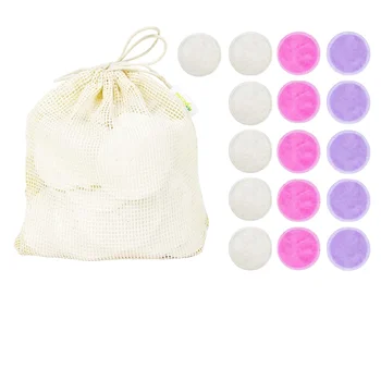 Cotton round can be reused Reusable bamboo makeup remover pad for all skin Bamboo cotton Reusable dog eye   Reusable dog eye