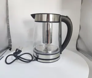 Fashionable New Hot Sale 1.7L with Tea Glass Electric Kettle Boiling Water Tea for Commercial  Home Hotel Office
