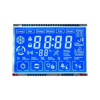 WK11727 Segment STN Monochrome LCD Display Modules Low Power Consumption with Fast Response Blue Mode