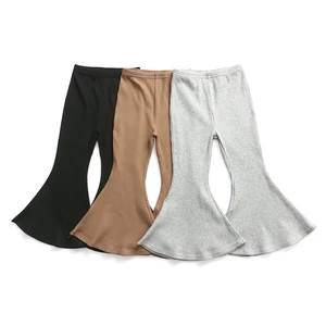 Wholesale Kids Boutique Clothing Popular Flared Pants Corduroy Baby Girls Bell Bottom Pants