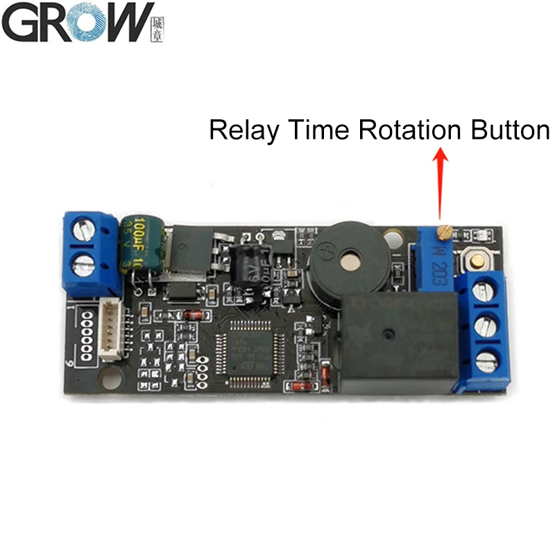K202 DC12V Low Power Consumption Rotatable Relay Button Fingerprint Control Board