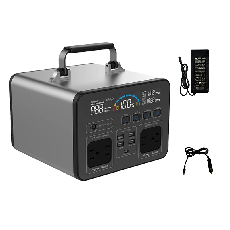 High capacity outdoor Portable solar rechargeable 500wh/135000mAh Lithium Battery power stationn portable solar generator