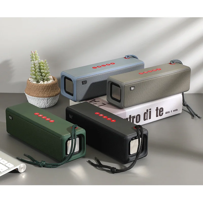 Color Box Bluetooth Speaker Outdoor Speaker 10 Battery Metal Amazon Alexa  Wooden Wireless Phone Charger Bluetooth Speaker 10W TF