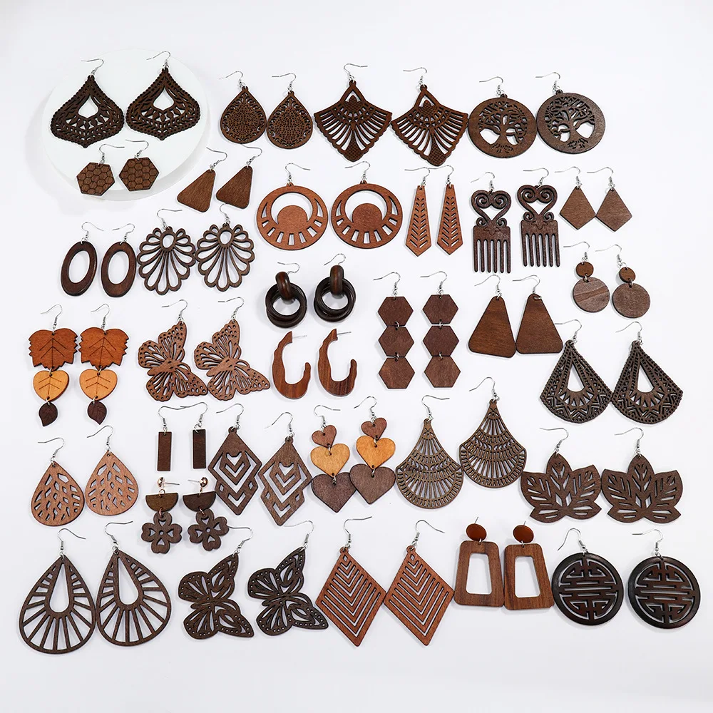 African sales wooden jewelry