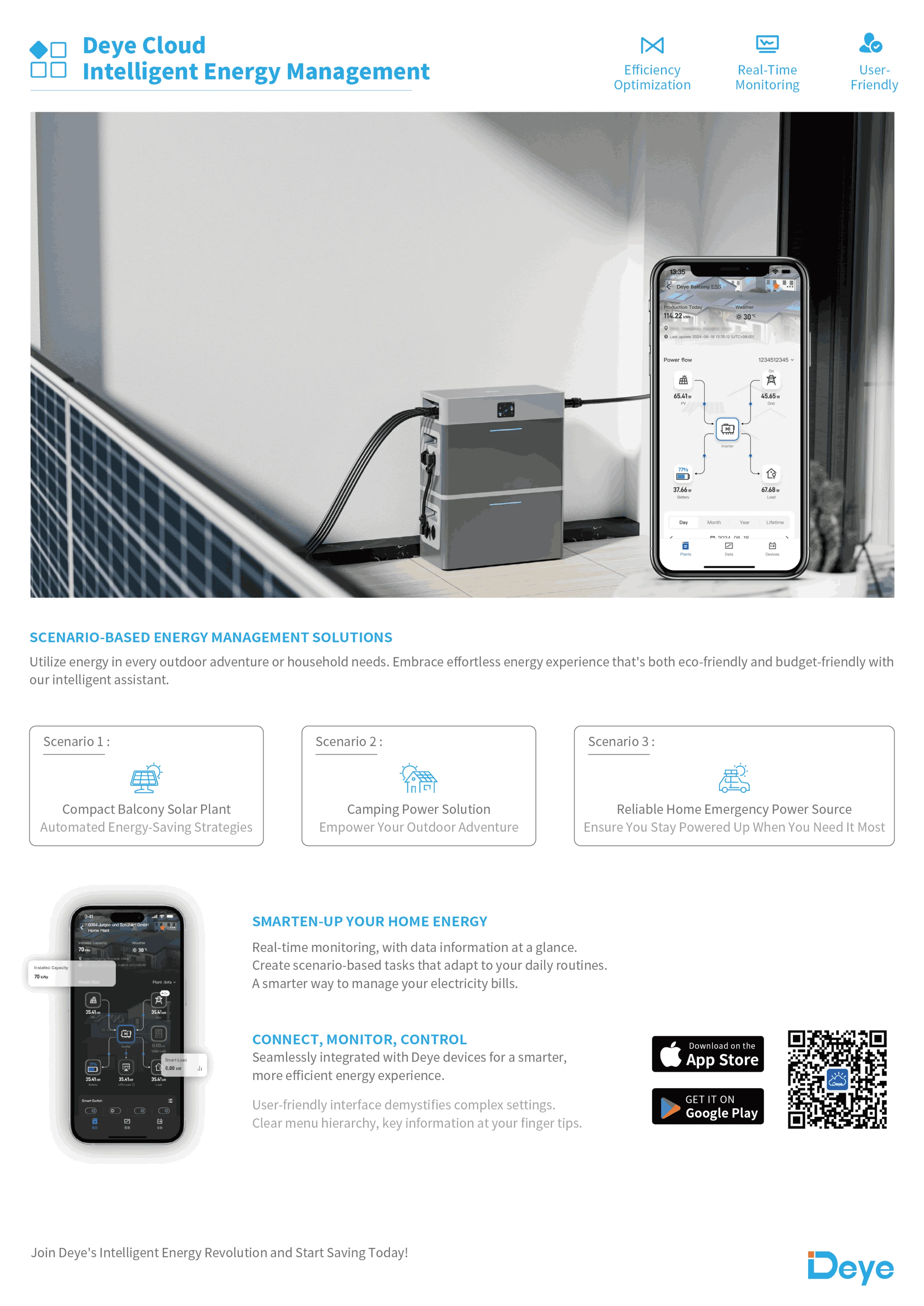 product stock promotion deye battery ess ae fs20 2h2 lifepo4 512v 40ah 2kwh ip65 protection all in one energy storage system-4