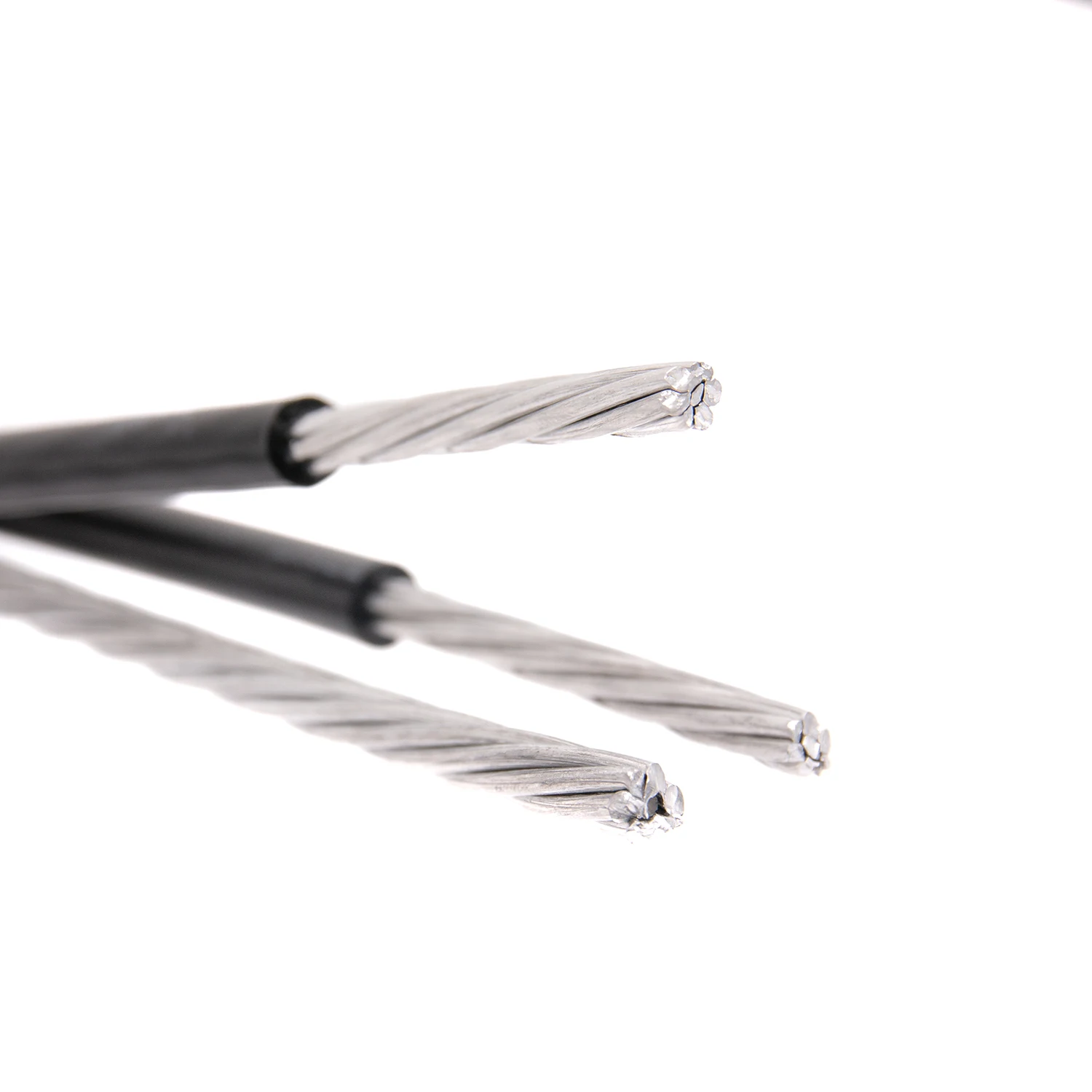 Overhead Twisted Aluminum Aerial  ABC Cable  ASCR Conductor/AAC / AAAC / ACCC ABC Aerial Bundled Electrical Cable