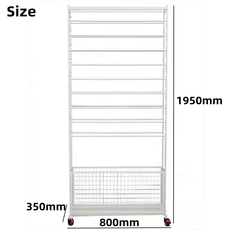 Multilayer Shop Yoga Mat Carpet Rug Curtain Scarf Shawl Gift Ribbon Flower Wrapping Paper Metal Display Stand Storage Rack