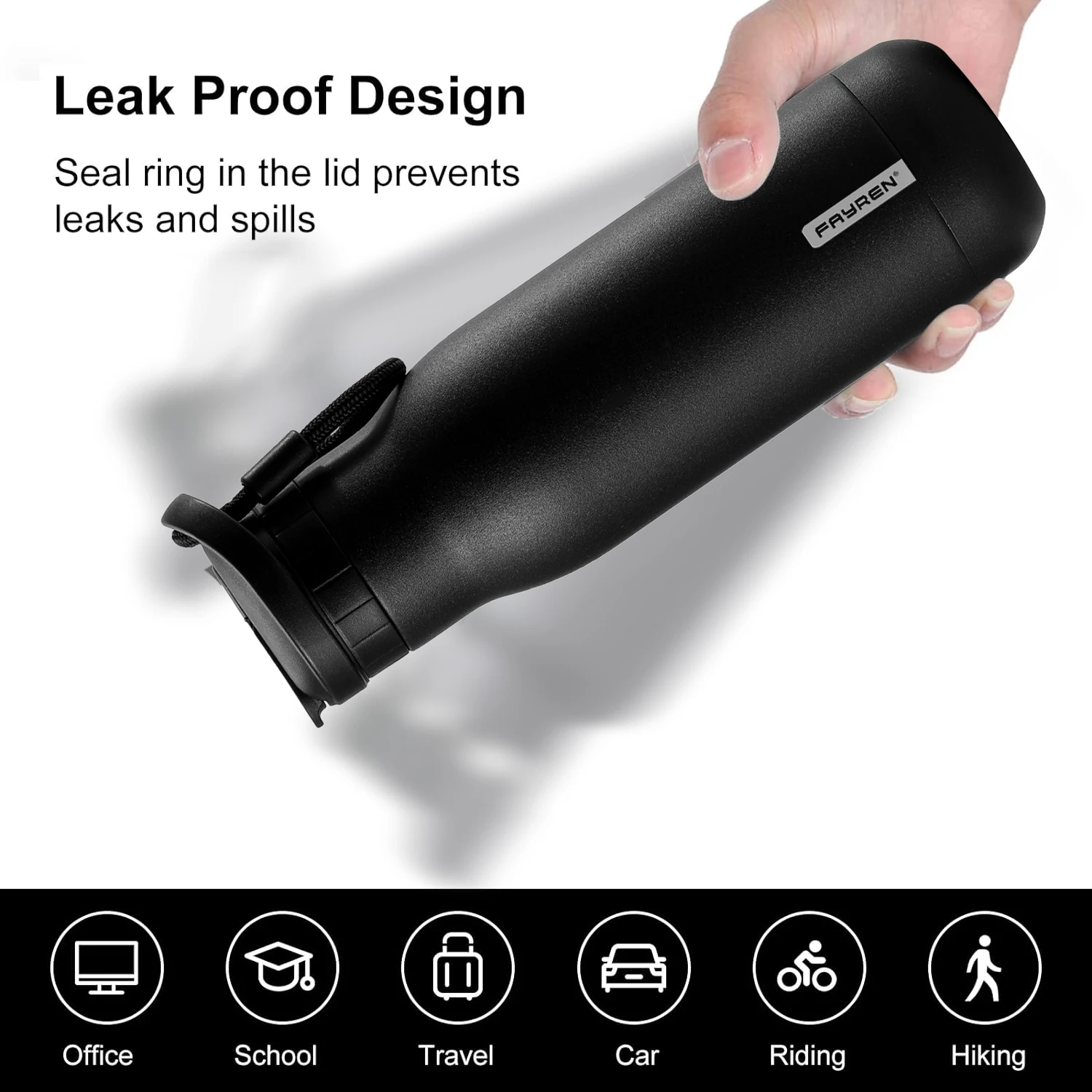 Factory Oem Portable 350ml 500ml 750ml Drinking Water Bottle Stainless Steel Sports Thermal Flask with Straw Keeps Cold & Warm