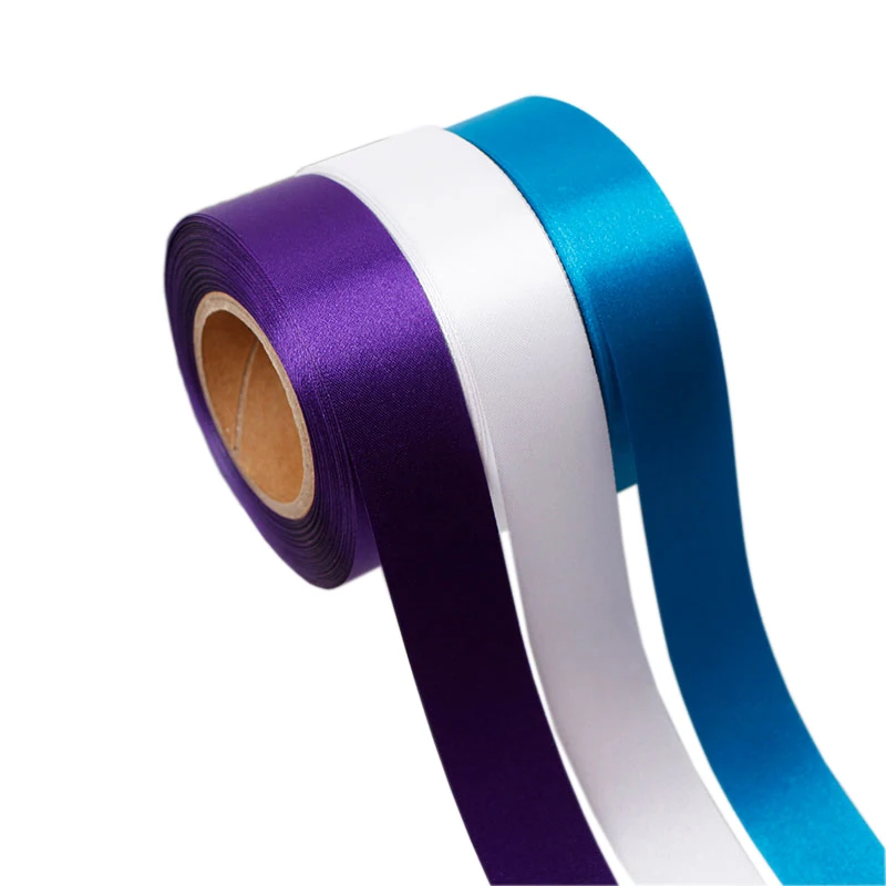200yards Solid color satin ribbon mixed size ribbons 15mm 20mm