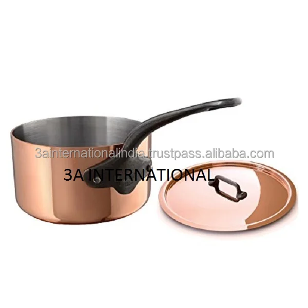 Factory Supplier Copper Finished Fancy Frying Pan With Cast Iron