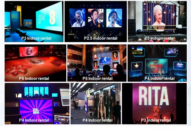 Indoor P2.5 led video panel 2.5mm pixel pitch led tv screen for rental commercial advertising
