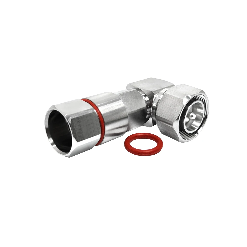 L20 4.3/10 Mini DIN Male Plug Right Angle 90 Degrees Clamp Connectors for 1/2