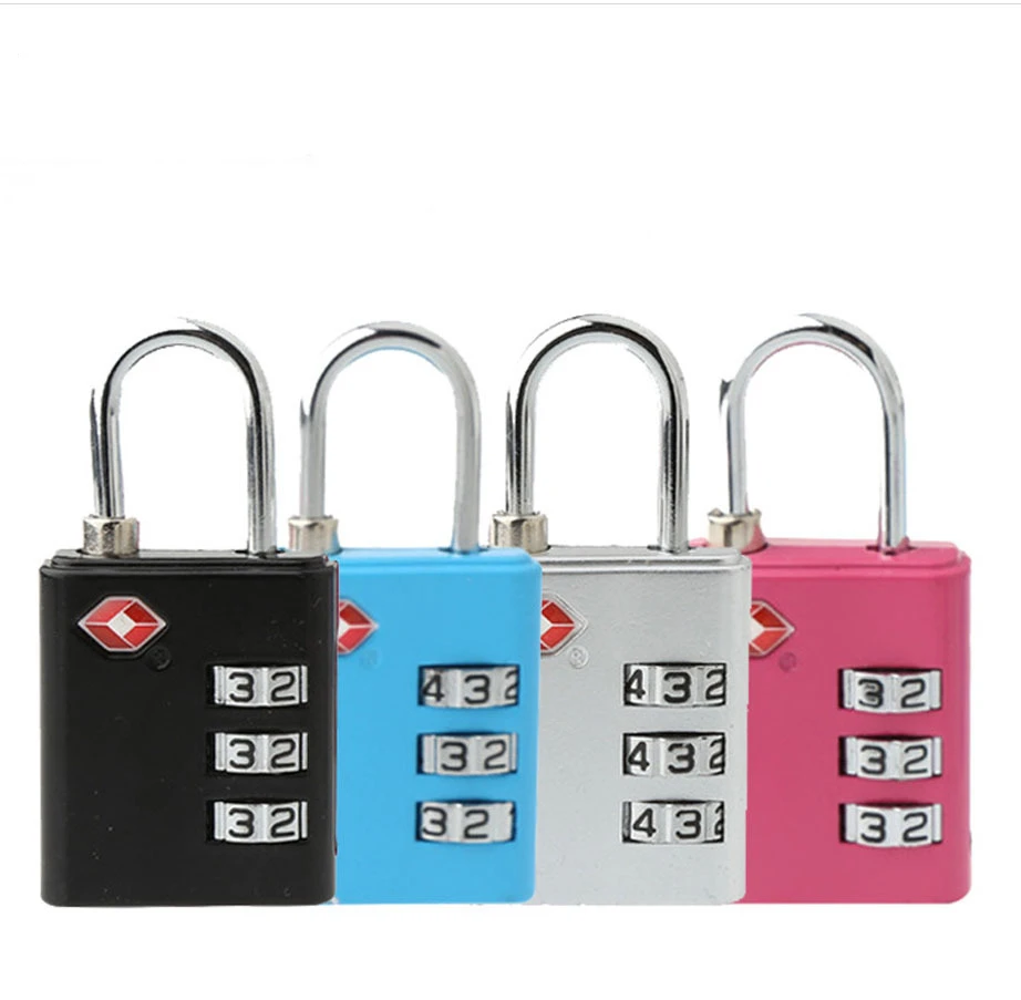 Изготовленным на заказ логосом 3 цифровой кодовый замок TSA для