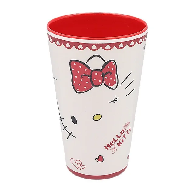 Premium Quality Hello Kitty Cup 100% Melamine Cup Cat Head Green Pink Grey Water Cup for Drinking Made in Guangdong