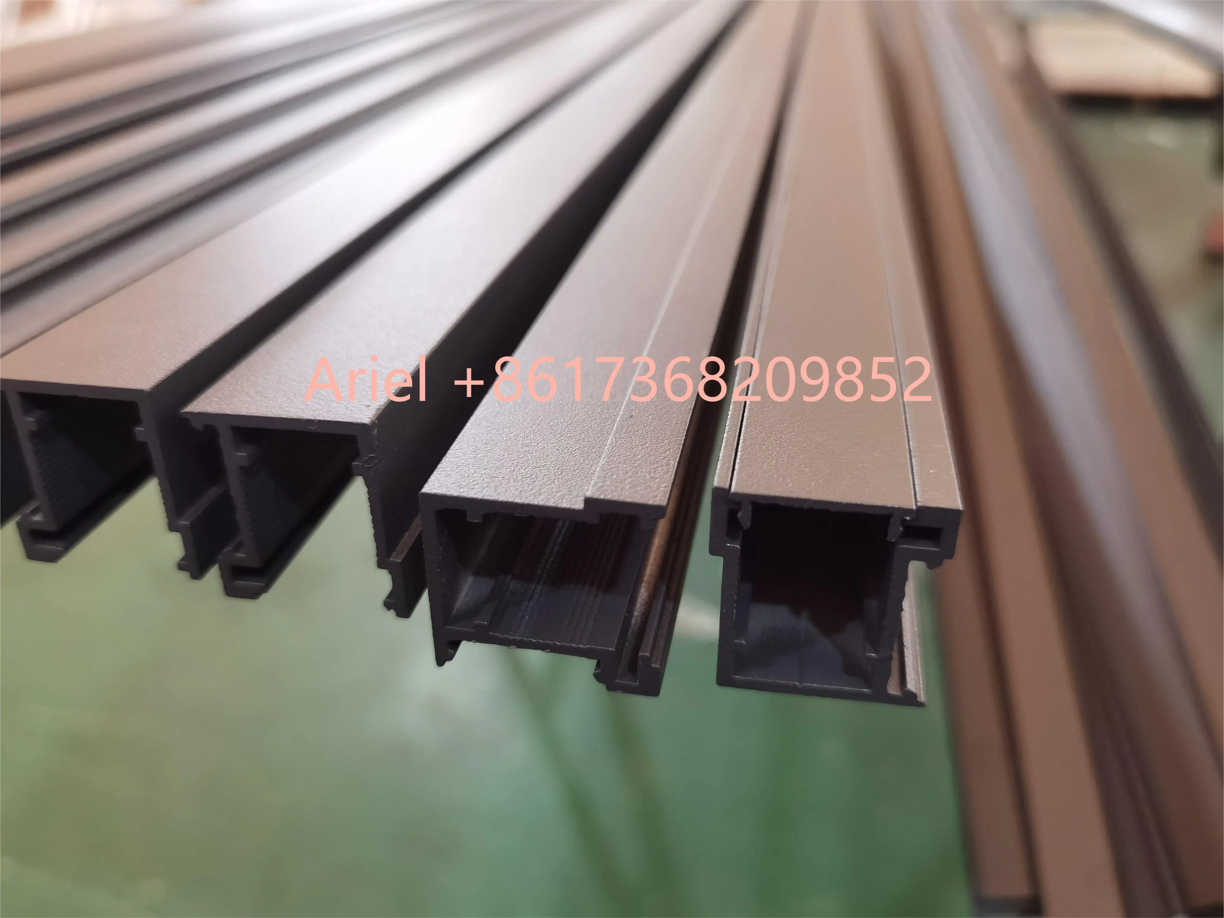 Exterior Powder Coating Ral 7016 Anthracite Color Aluminum Slat