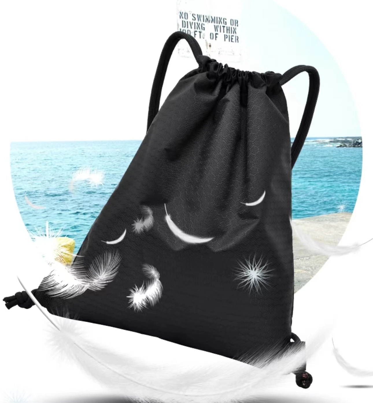 High Quality Drawstring Bag Personalised Printed Gym Sports Bags For Men Sport Drawstring Backpack Bag