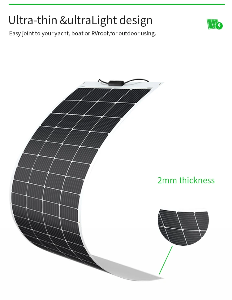 XC Solar  Folding Flexible Solar Panel 100w 120w 150w 180w 200w 250w 300w 400w Thin Film Flexible Roofing Solar Panel manufacture