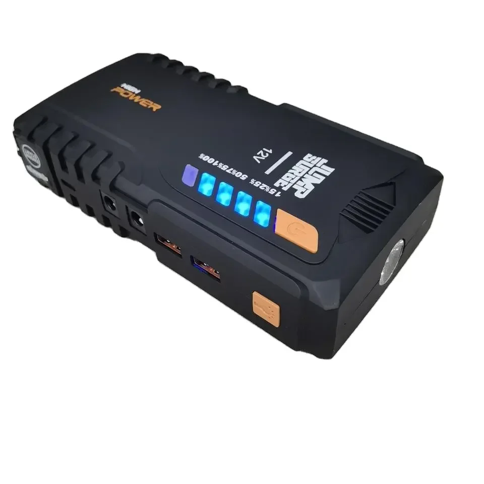 Dual USB Charging Battery Power Bank 18000mAh Emergency Car Jump Starter 12V 1000A Peak Current Booster Jump Starter Led Light