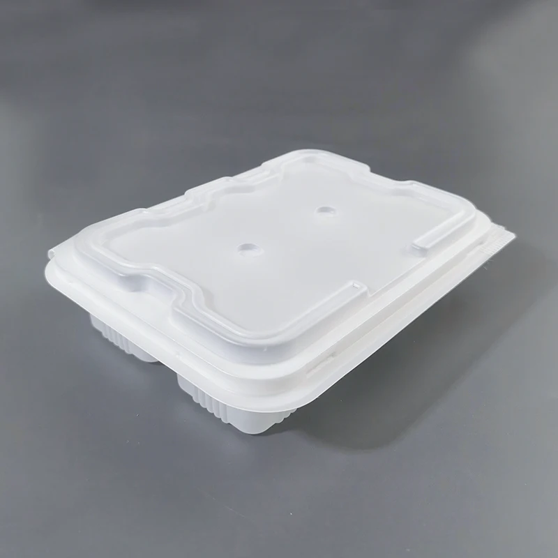 Dim Sum Container Poly 6 Compartment Takeaway Meal Prep Blister Plastic Food Container ...