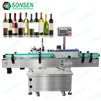 2024 New Customization High Speed Automatic Labeling Machine Round Bottle Can Packaging Adhesive Sticker Machine