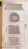 Beige 3-layer three-dimensional bag hanging bag
