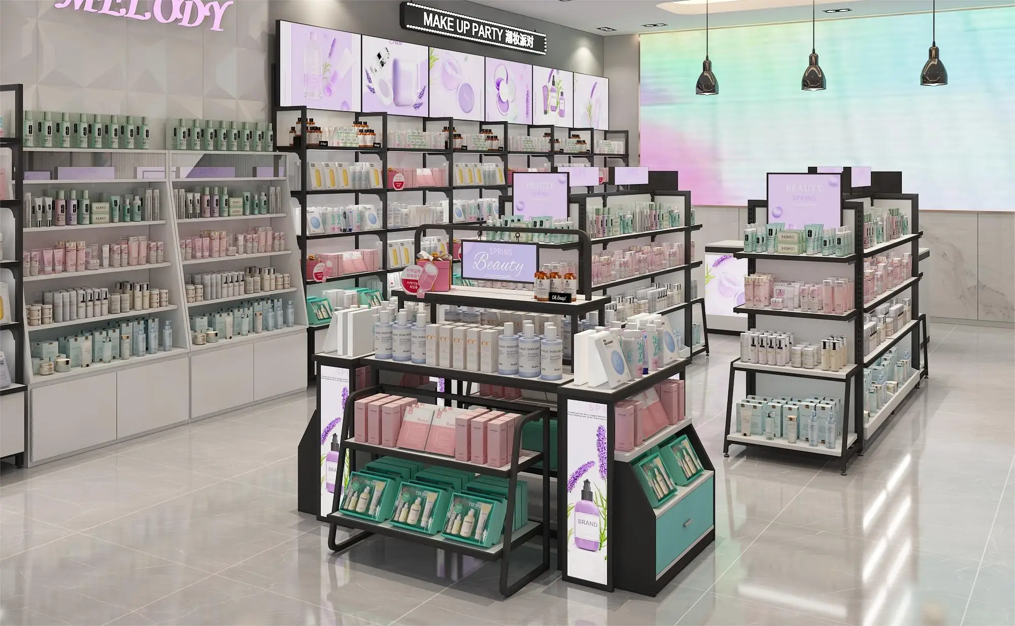 Shop Perfume Cosmetic Display Storage Shelf Stand Racks Boutique