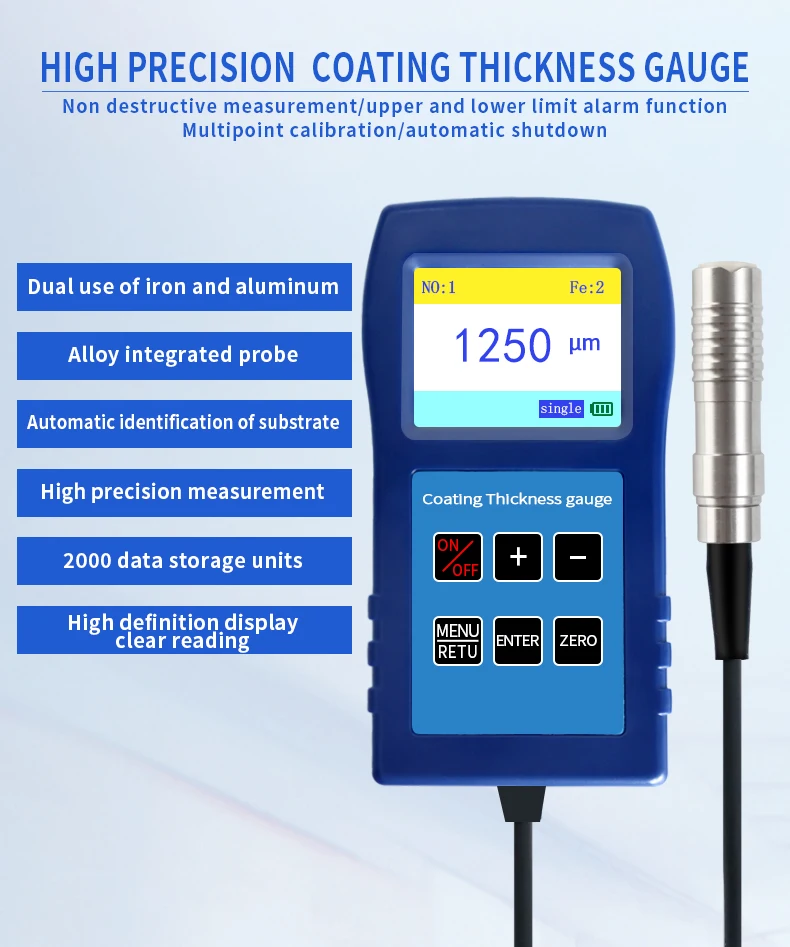 Dr280 Digital Galvanizing Paint Coating Thickness Gauge Meter - Buy ...