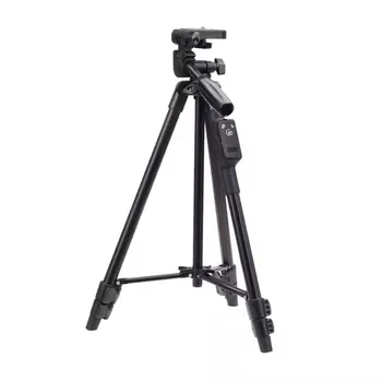 YunTeng 5218 Black Aluminum Tripod With Smartphone Remote Shutter