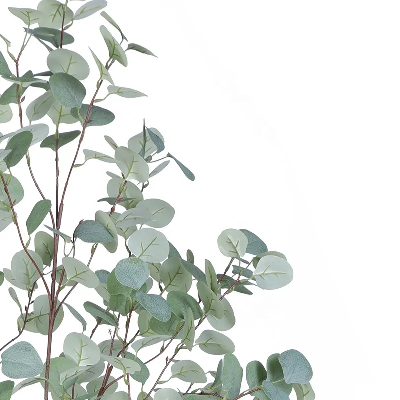 OH ARTS  Bonsai Artificial  Faux Plant Soft Green Artificial Greenery Eucalyptus Tree Leaf for Outdoor  Tree l Indoor Decoration
